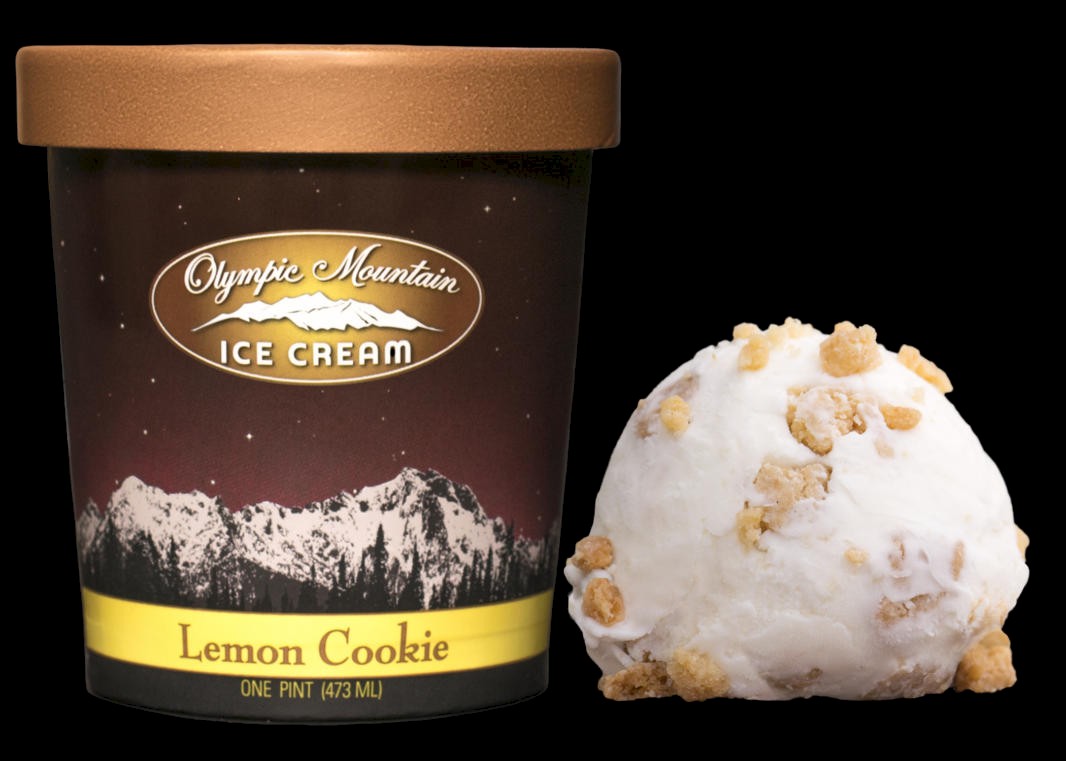 Lemon Cookie pint with a scoop