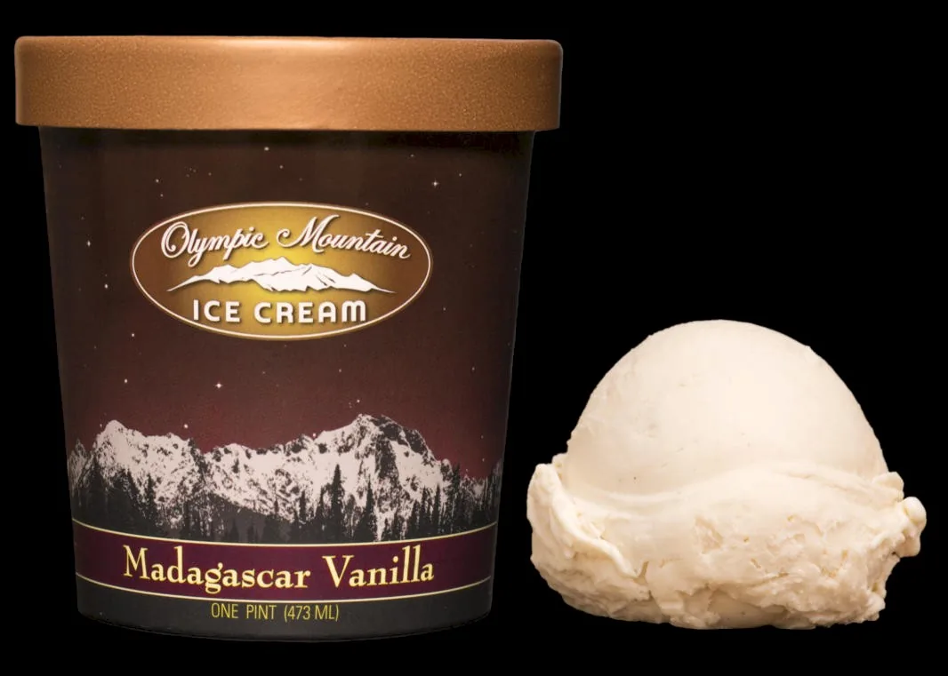 Madagascar Vanilla pint with a scoop